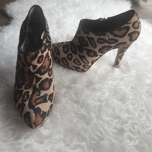 Sam Edelman Karen Leopard High Heeled Booties